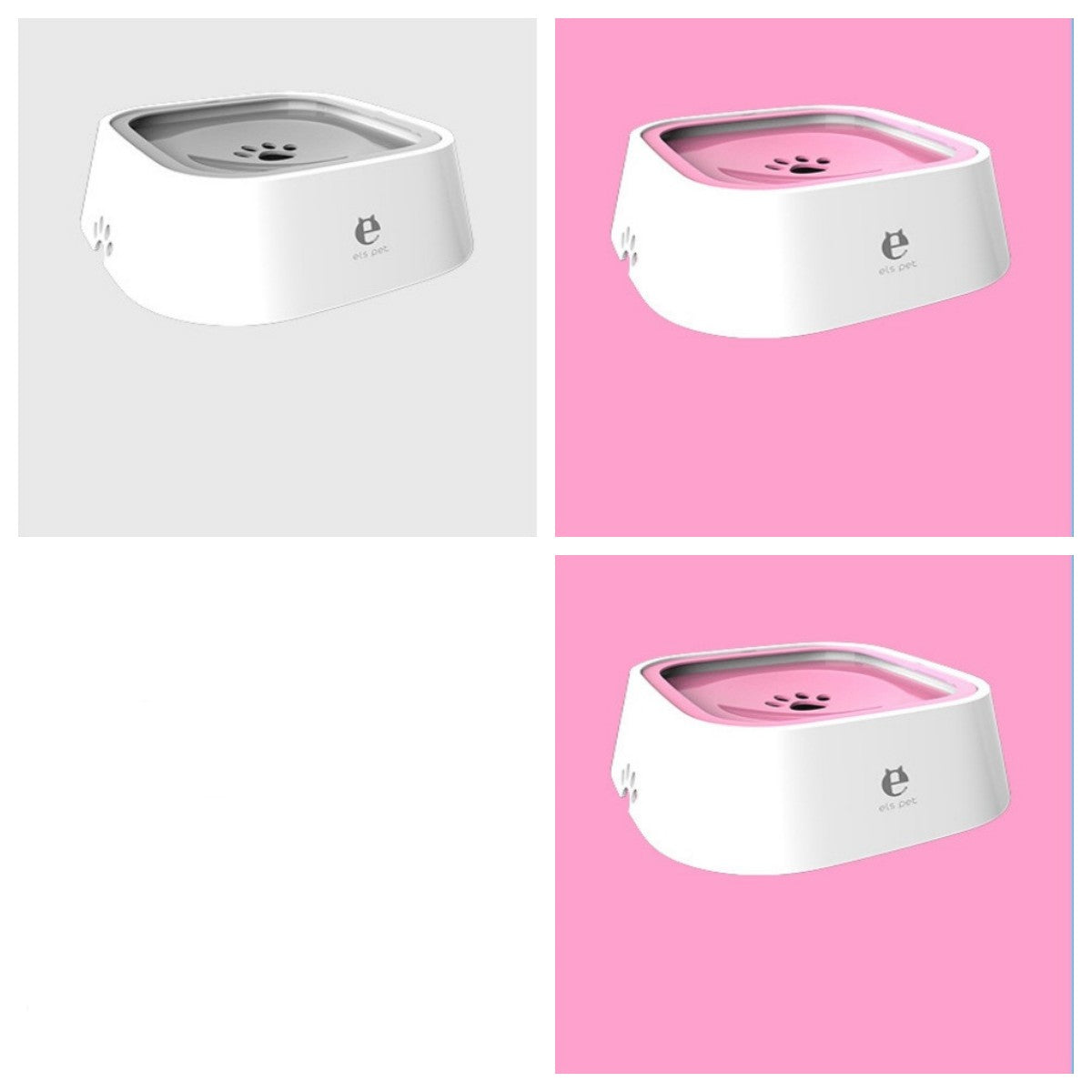 1.5L Cat Dog Water Bowl Carried Floating Bowl Anti-Overflow Slow Water Feeder Dispenser