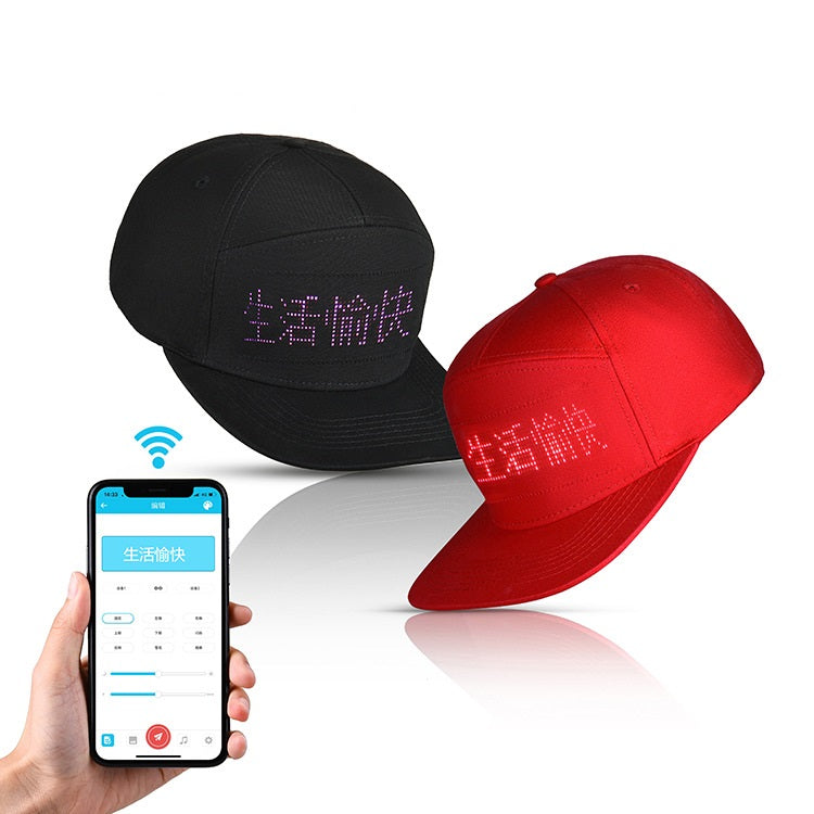 Multilingual Mobile Phone Editorial Content Display Baseball Hat