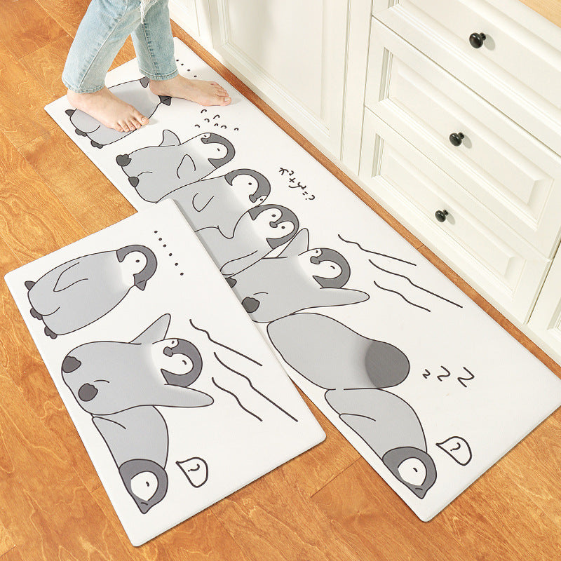 Kitchen Floor Mats Can Be Wiped Non-slip, Disposable Oil-proof, Dirt-resistant Drop-proof Waterproof Mat