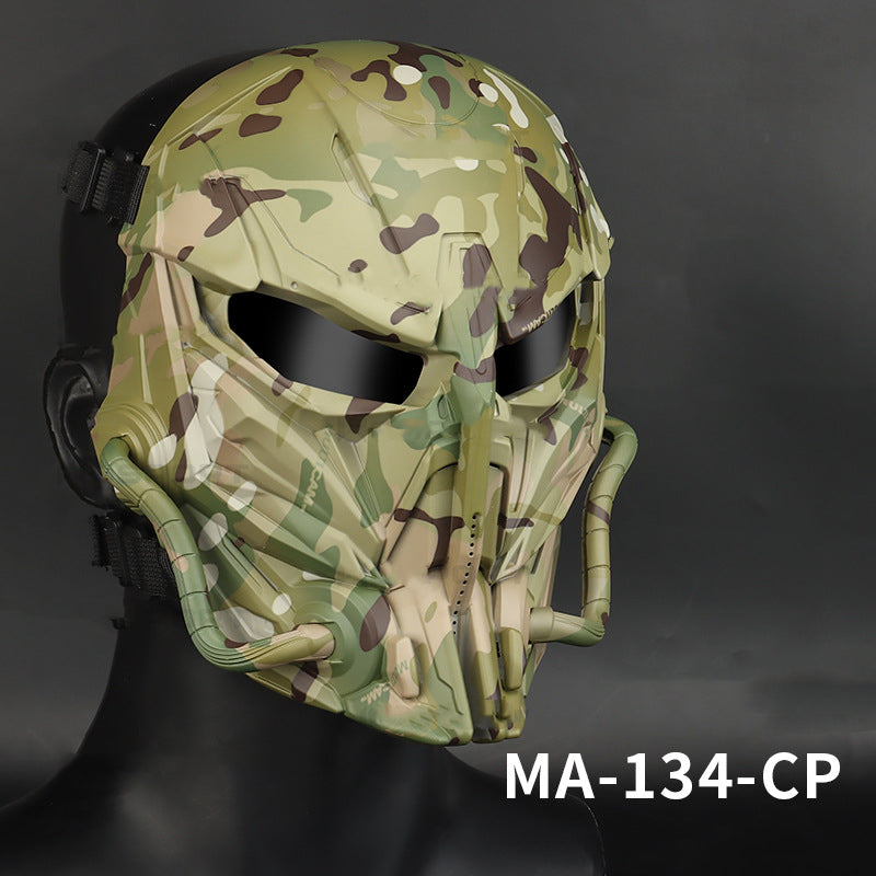 WoSporT Corrector Mask Second Generation Festival Dress Up Mask Field Camouflage MC Mask Nylon Material