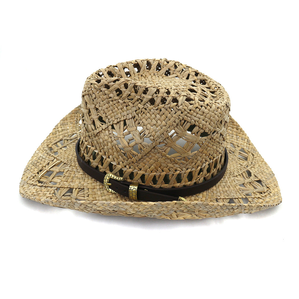 Natural Salt Grass Handmade Men's Cowboy Hat