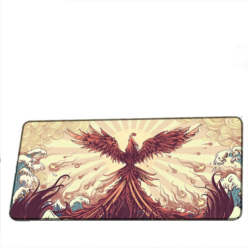 All Black Extended Office Gaming Mouse Pad