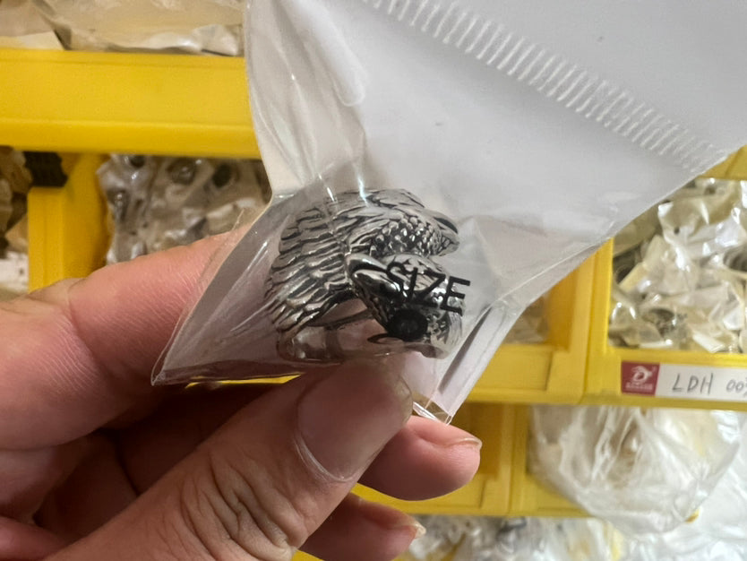 New two black crow rings