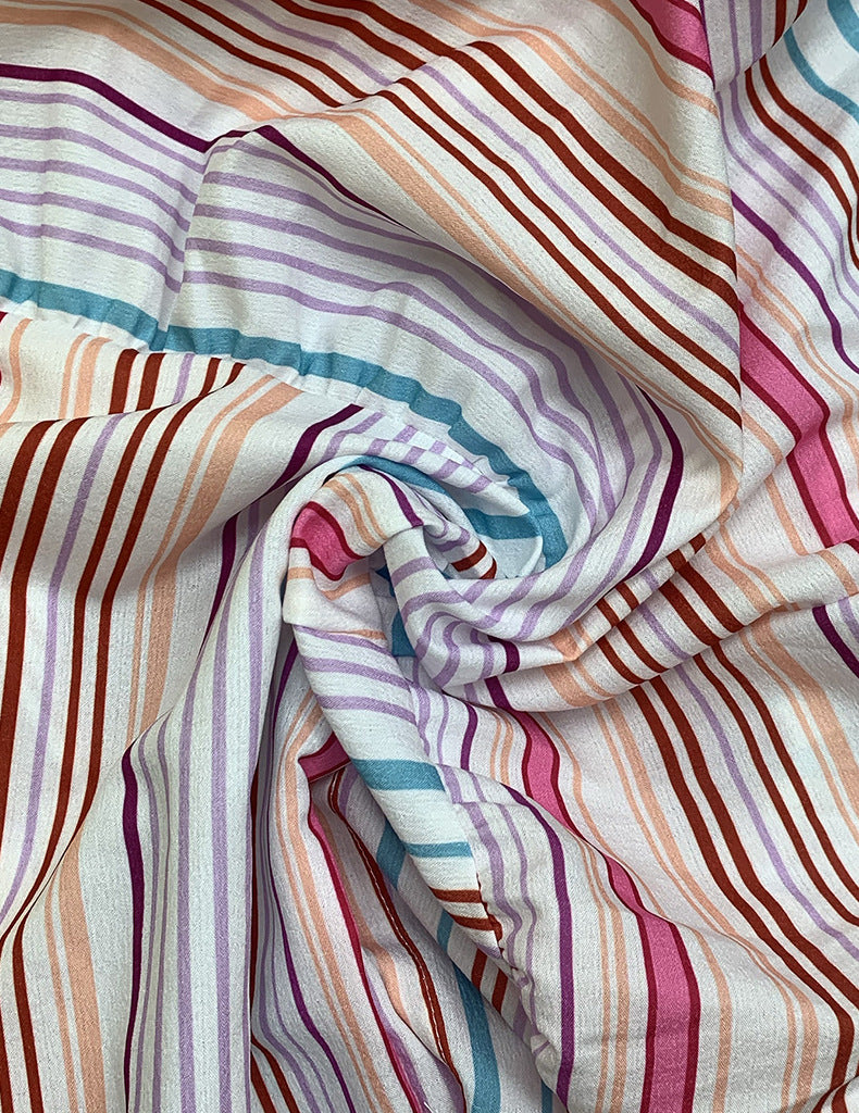 Vertical Striped High Elastic Comfortable Tube Top Dress