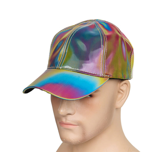 Color changing laser hip-hop baseball cap