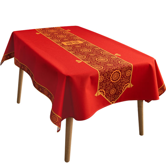 Chinese Style Red Table Cloth
