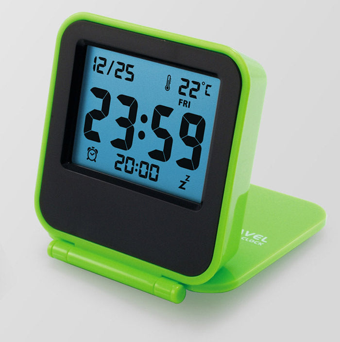 Thermometer Clock Folding Silent Fashion Portable