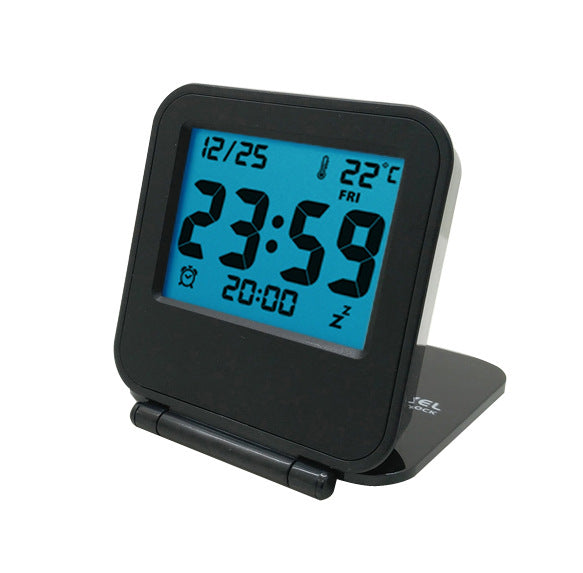 Thermometer Clock Folding Silent Fashion Portable