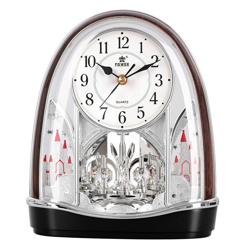 Overlord Silent Clocks Chinese Style Creative Desk Clock Living Room Decoration Modern Home Clock European Crystal Pendulum Desk Clock