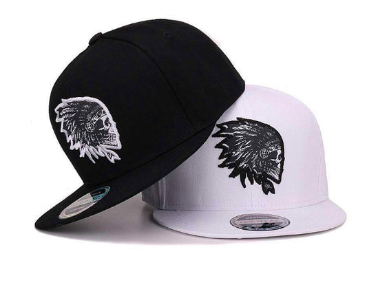 Indian Embroidered Flat-edge Hip-hop Hat