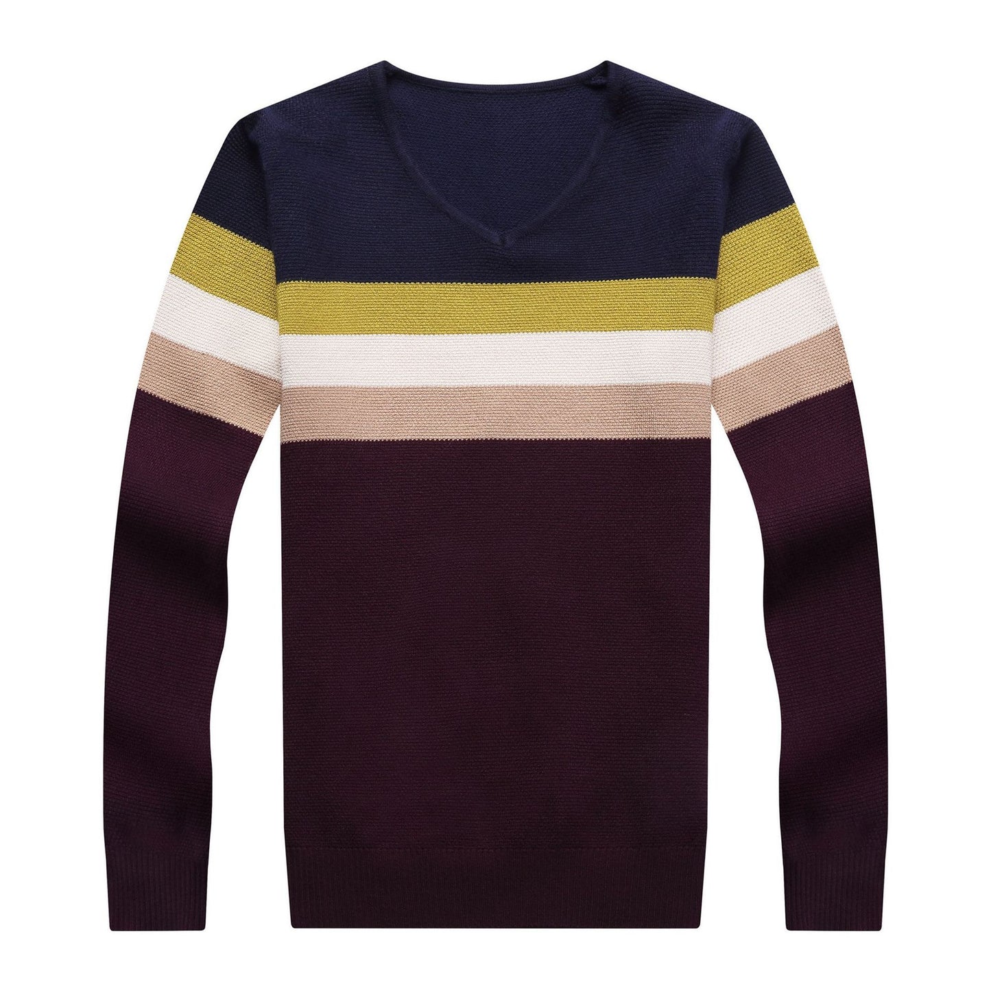 Spring Sweater Men'S Knitted Sweater V-Neck Casual Men