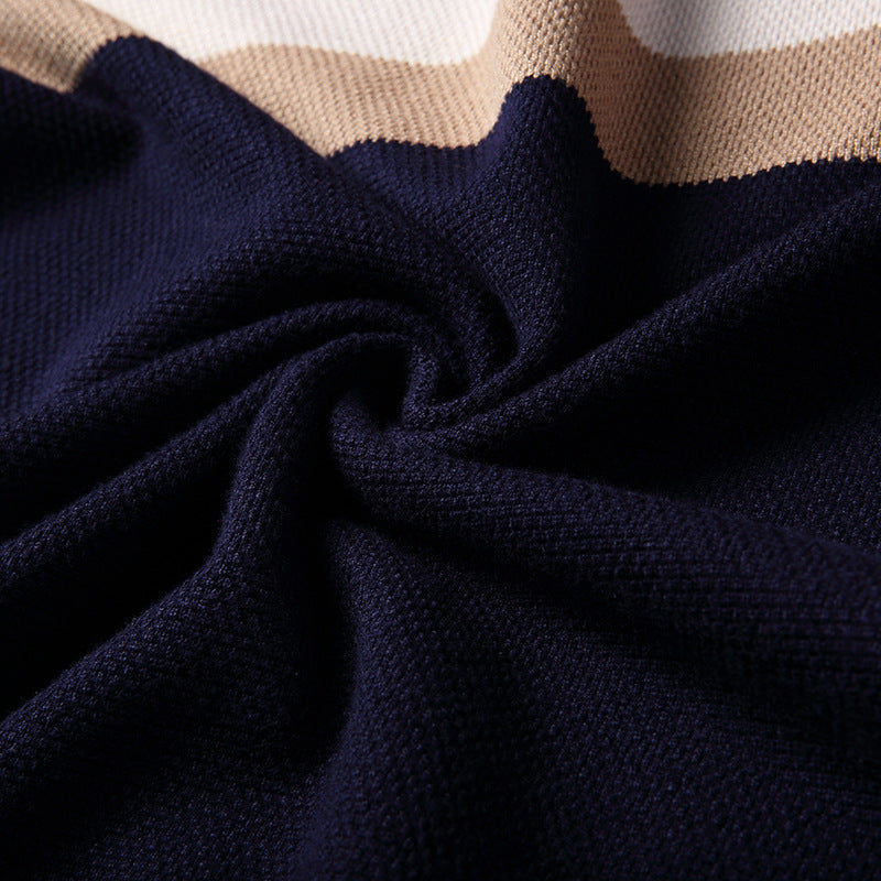 Spring Sweater Men'S Knitted Sweater V-Neck Casual Men