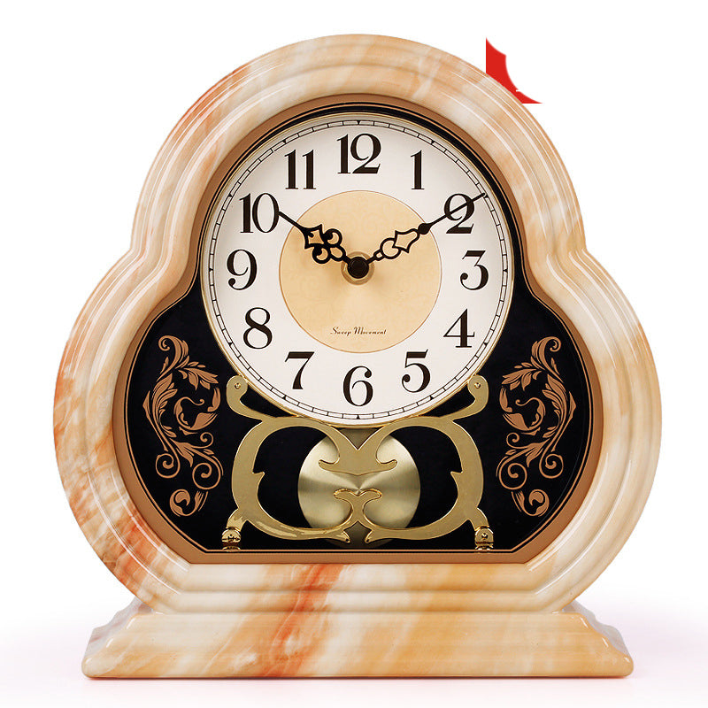 European Style Creative Clock Living Room Desk Clock Fashion Mute Bedroom Desk Clock Ornaments Home Clocks