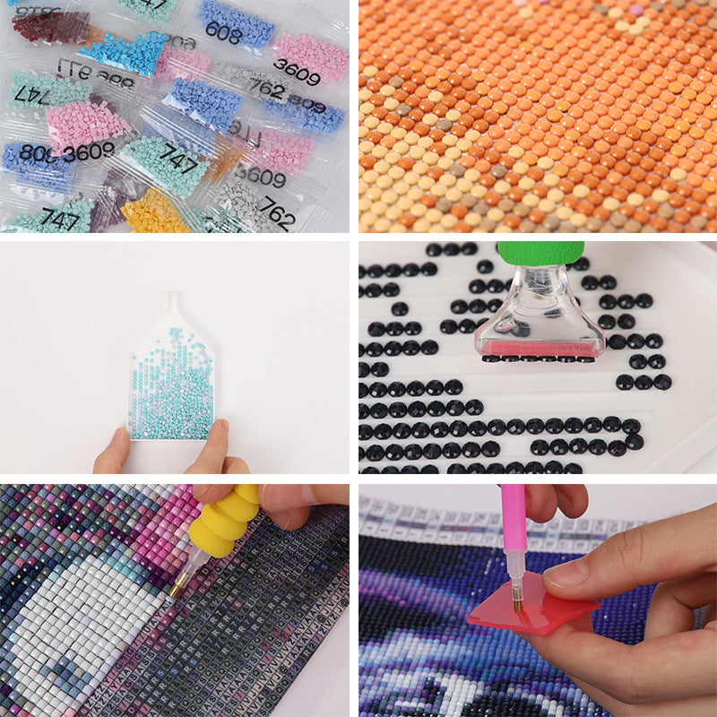 Full Diamond Embroidery Scenery Mosaic Picture Of Rhinestone Home Decor