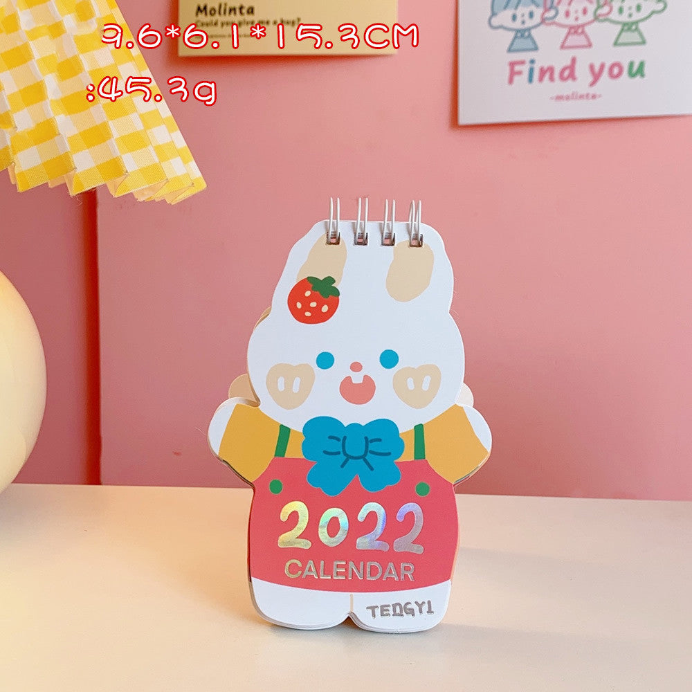 Desk Calendar Creative Simple Clock-in  Cartoon Desktop Ornaments
