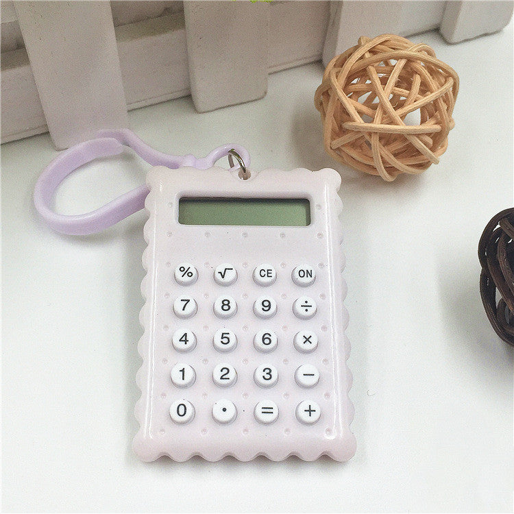 Biscuit Keychain Mini Calculator For Student Exam