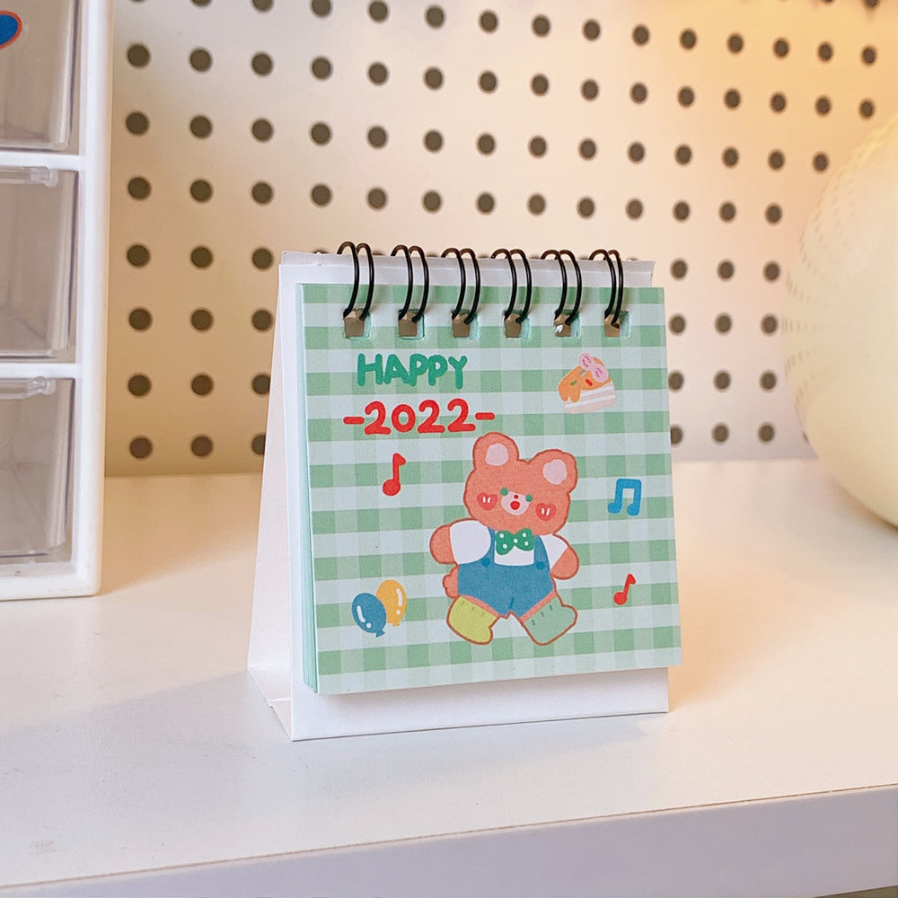 Desk Calendar Creative Simple Clock-in  Cartoon Desktop Ornaments