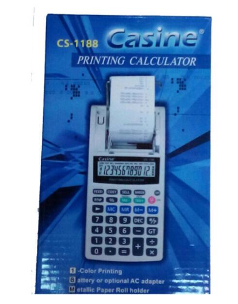 hr-8rc small desktop 12-digit display dual power print calculator