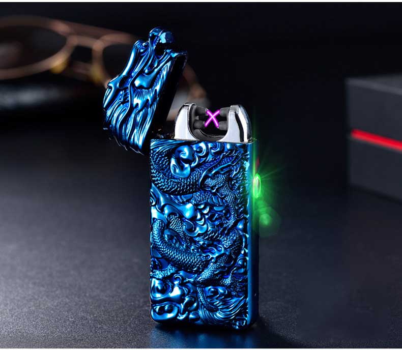 Rechargeable lighter creative metal windproof cigarette lighter