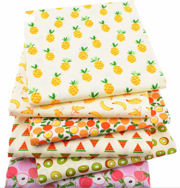 Cartoon Fruit Series Twill Printed Fabric