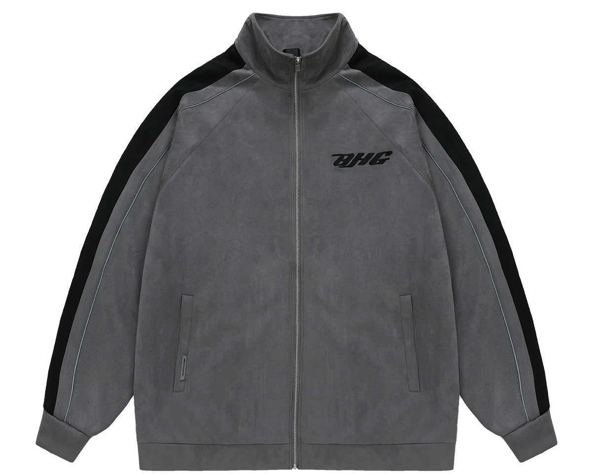 Men's Suede Vintage Baseball Jacket