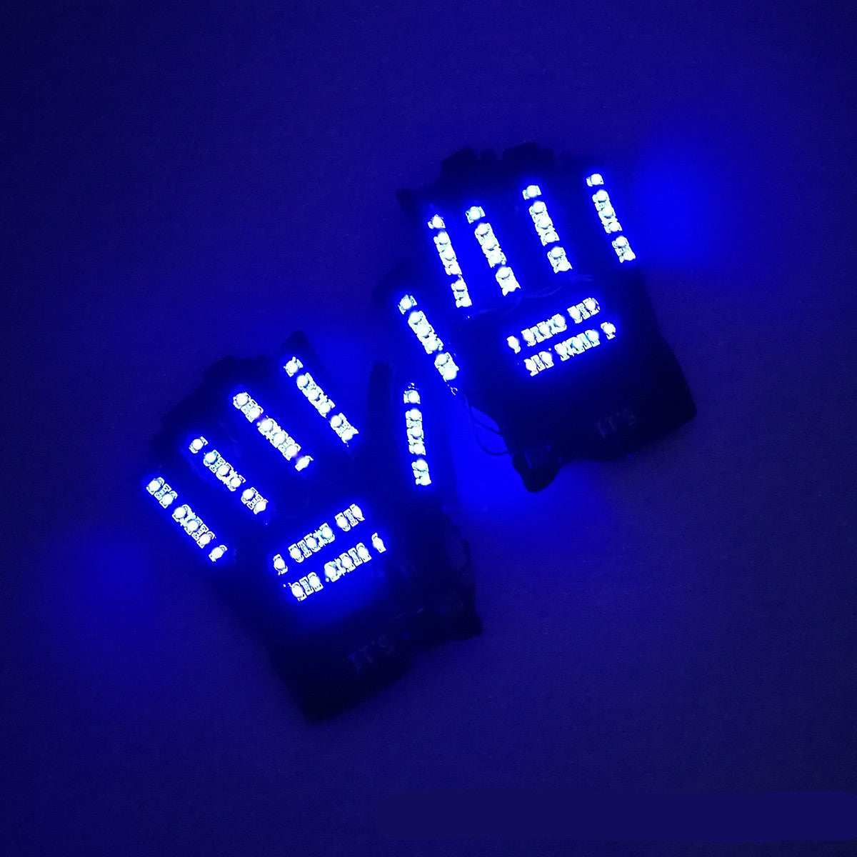 led half-finger lighting gloves