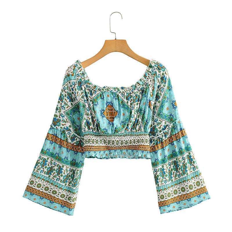 Fall Women's Clothing Positioning Printing Suit Long-sleeved Top Wide-leg Trousers For Women