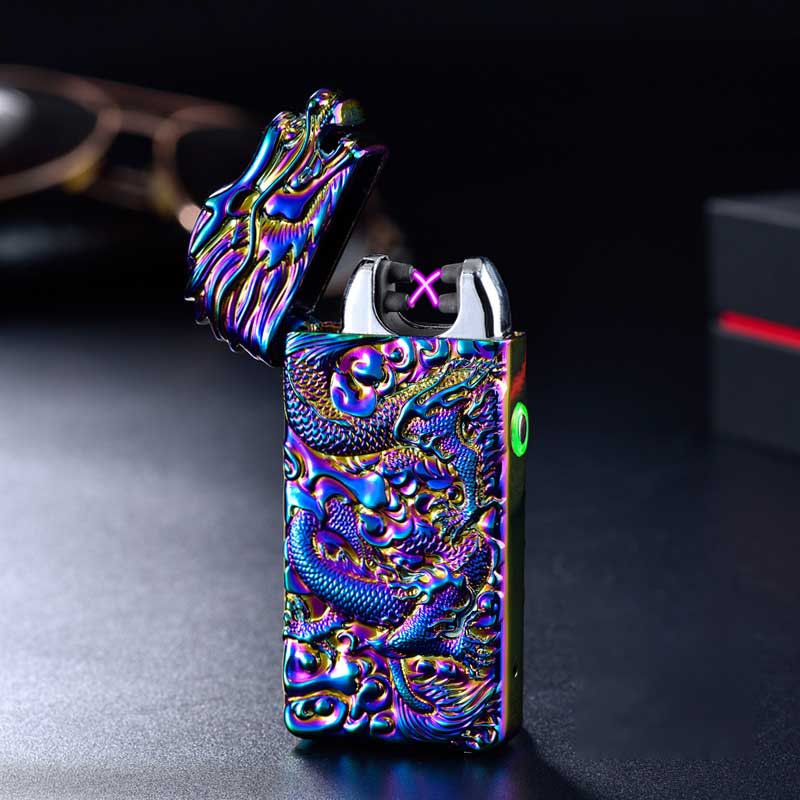 Rechargeable lighter creative metal windproof cigarette lighter