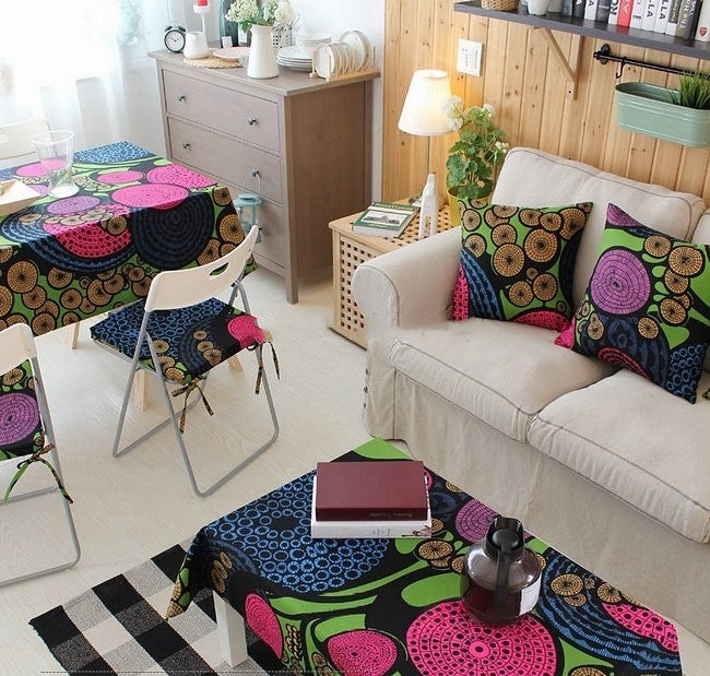 Cartoon Pastoral Circle Table Cloth