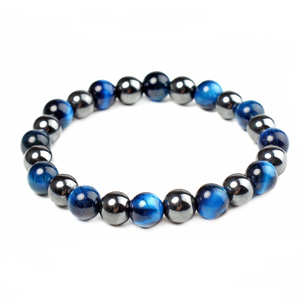 Magnet and tiger eye Beaded health bracelet