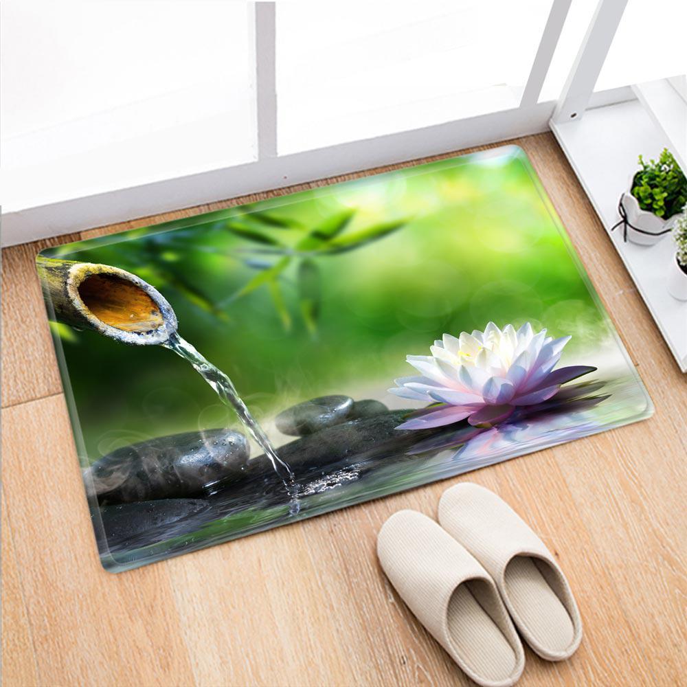 Zen Garden Bamboo Fiber Anti-slip Door Mat