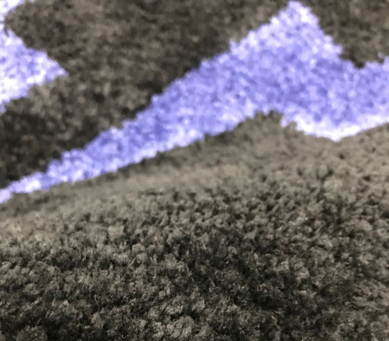 Double Lightning Rug Living Room Bedroom Round