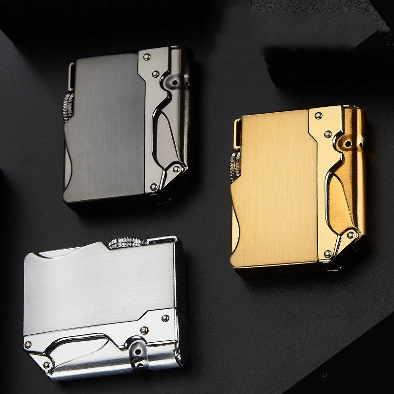 Press Metal Inflatable Windproof Lighter