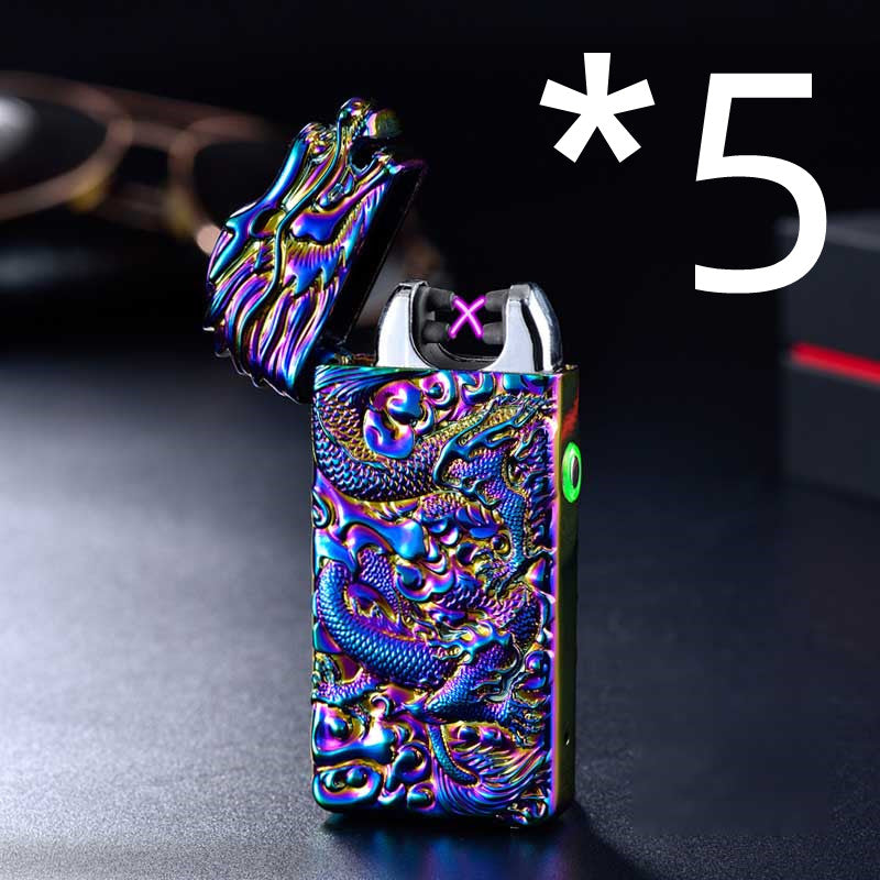 Rechargeable lighter creative metal windproof cigarette lighter