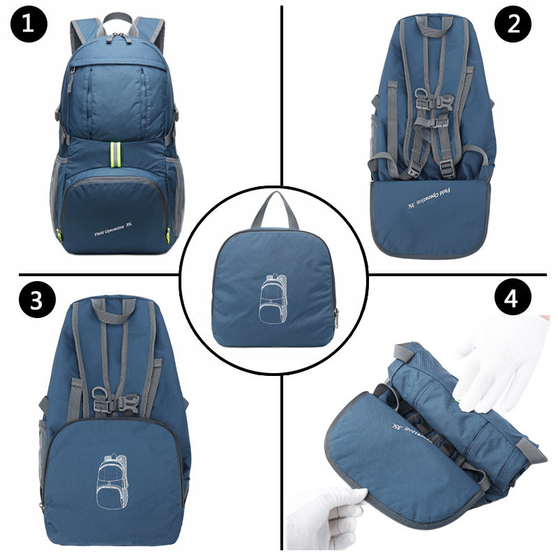 Light Portable Folding Backpack Travel Backpack