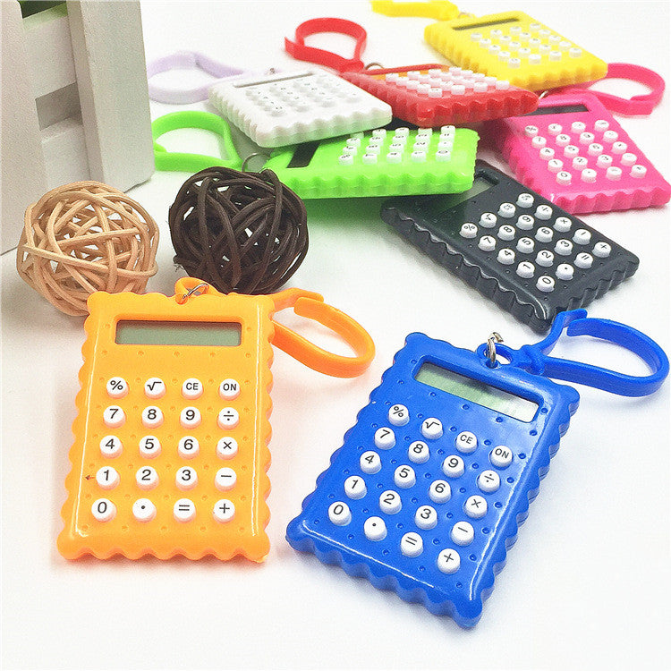 Biscuit Keychain Mini Calculator For Student Exam