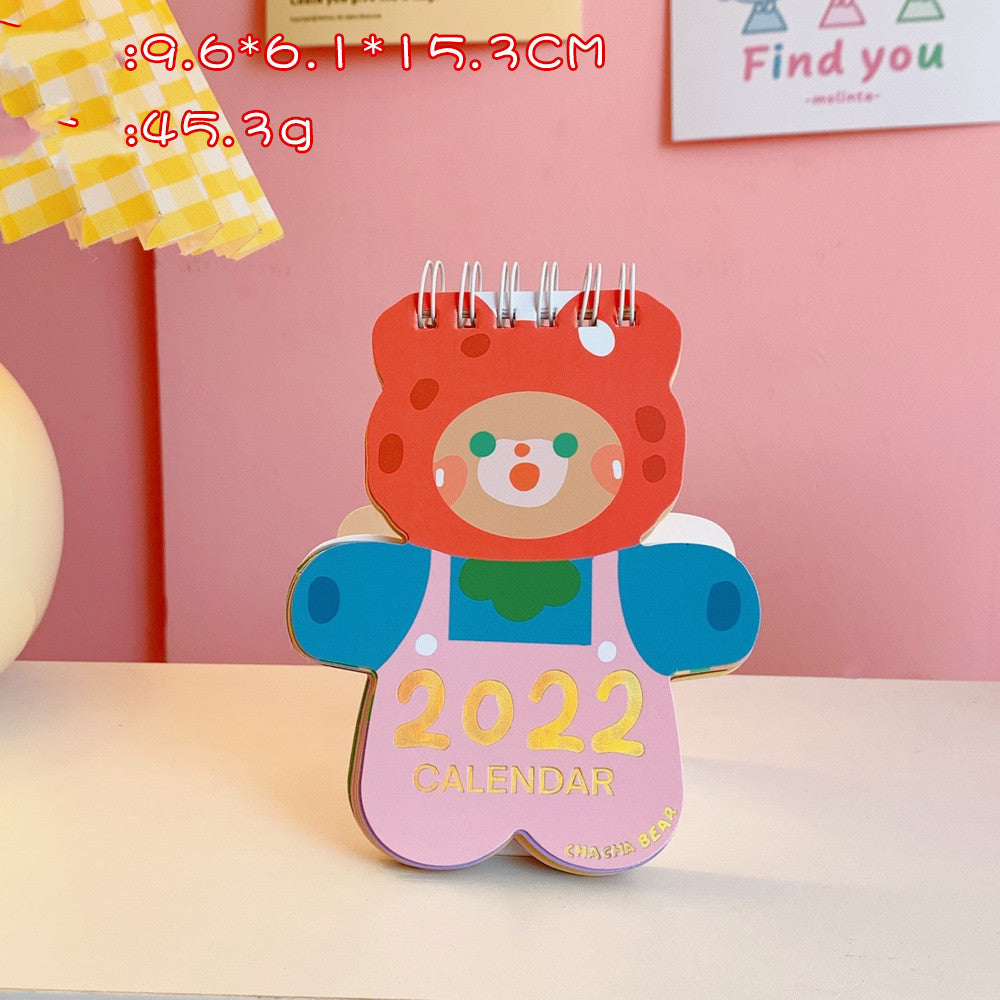 Desk Calendar Creative Simple Clock-in  Cartoon Desktop Ornaments