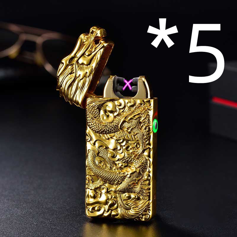 Rechargeable lighter creative metal windproof cigarette lighter