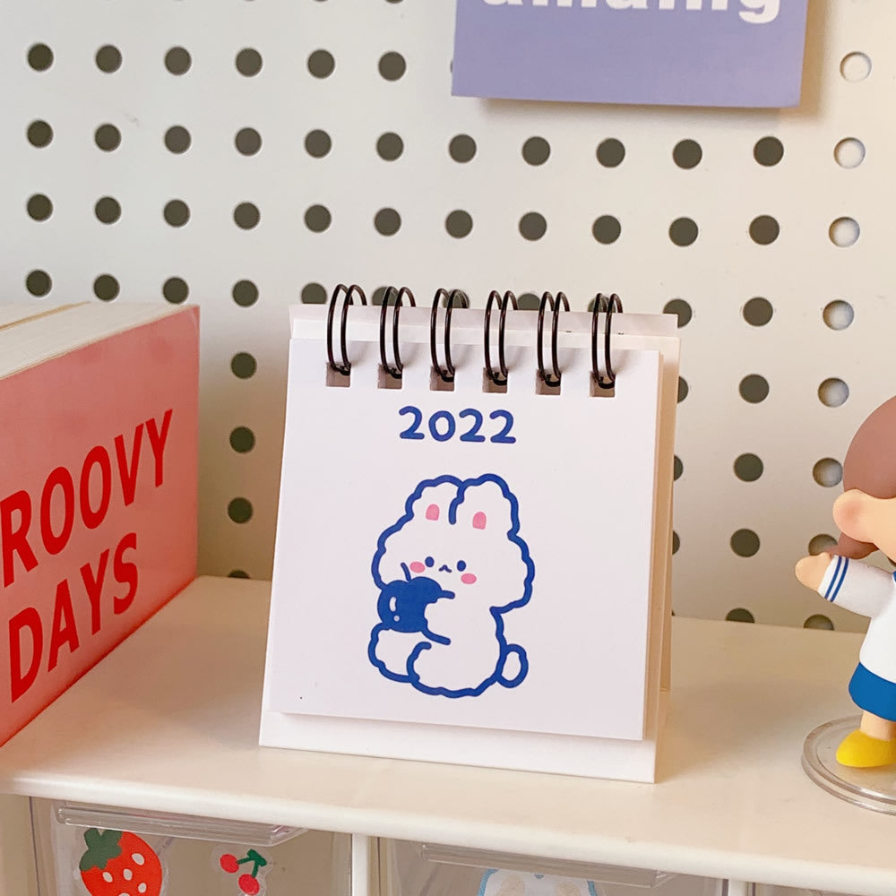 Desk Calendar Creative Simple Clock-in  Cartoon Desktop Ornaments