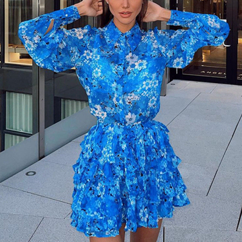Women's Printed Fashion Long Sleeve Two-piece Set