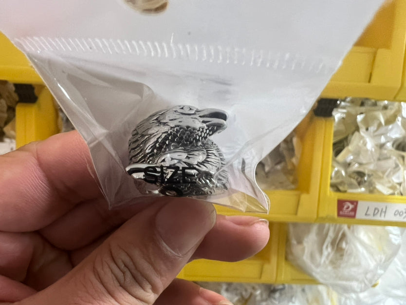 New two black crow rings