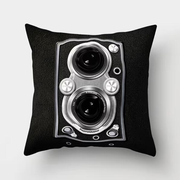 MUXUAN EBay Amazon Muxuan Aliexpress Explosion 3D Printing Camera Pillow Covers Super Soft Cushion Cover