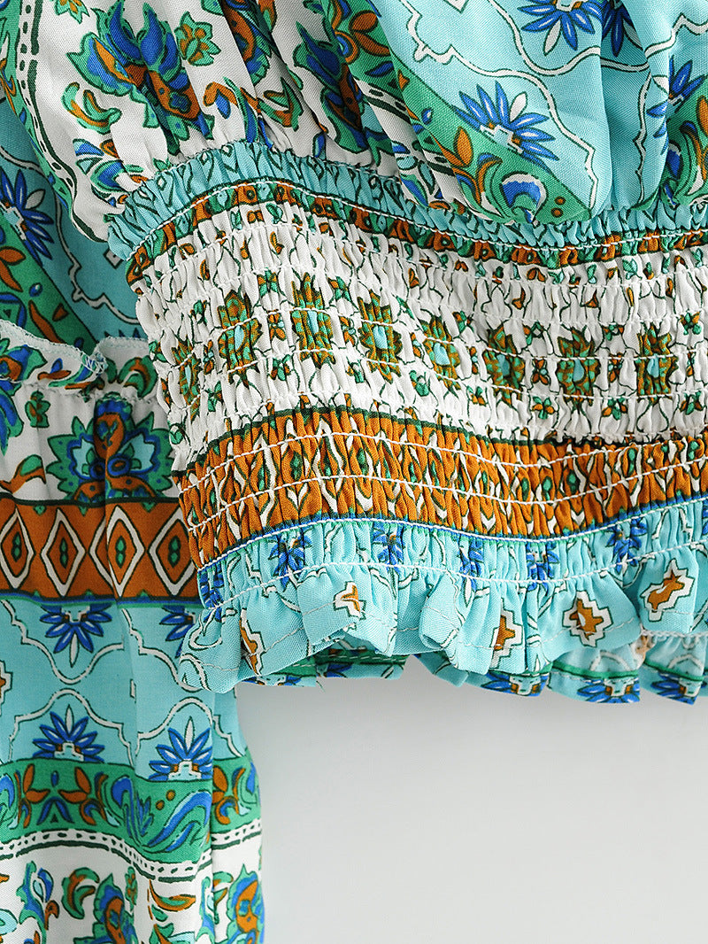 Fall Women's Clothing Positioning Printing Suit Long-sleeved Top Wide-leg Trousers For Women