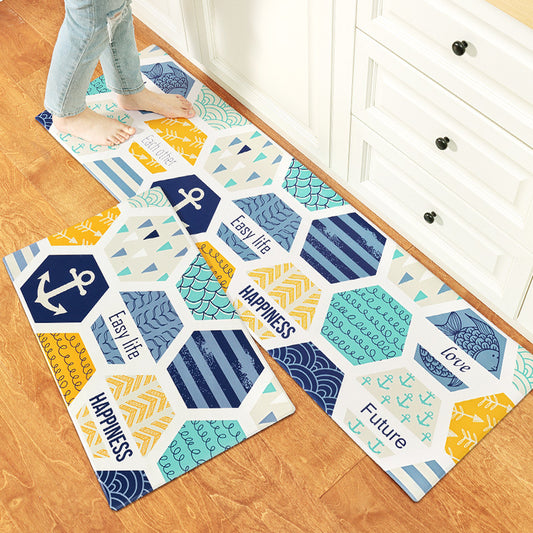Kitchen Floor Mats Can Be Wiped Non-slip, Disposable Oil-proof, Dirt-resistant Drop-proof Waterproof Mat
