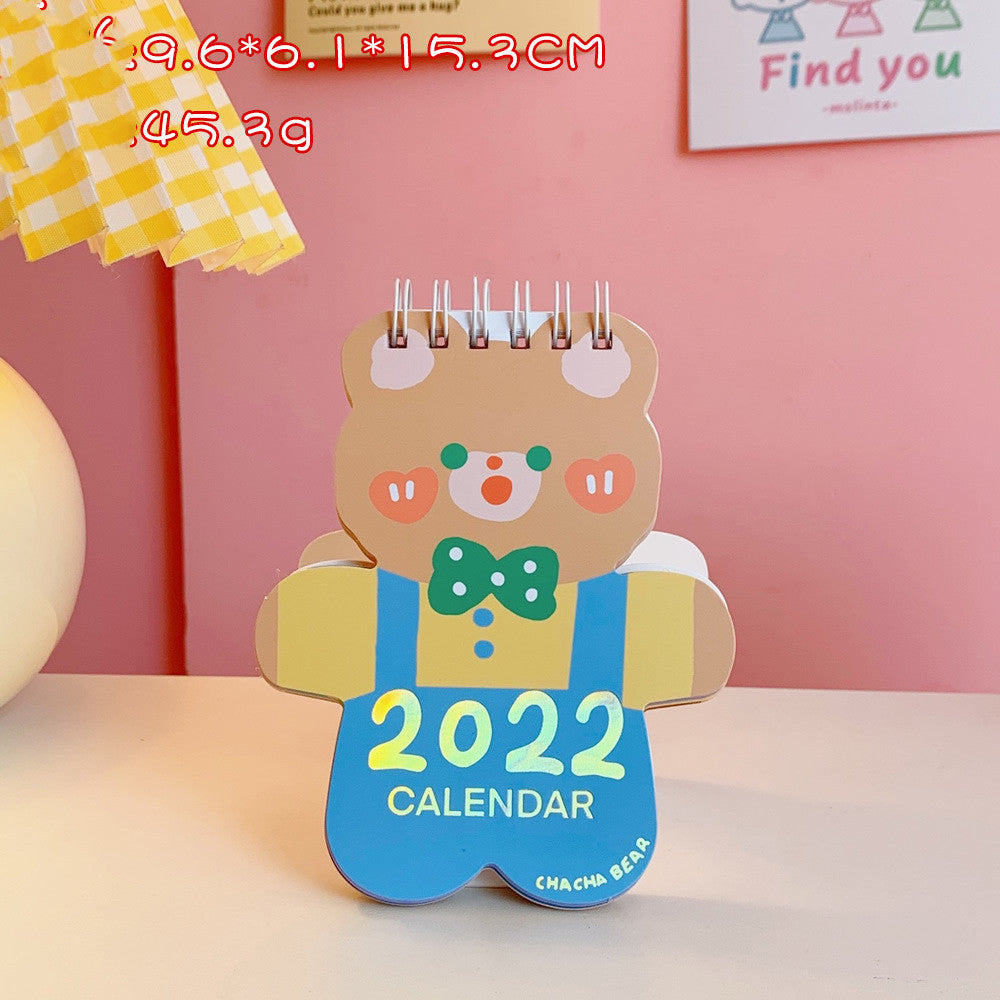 Desk Calendar Creative Simple Clock-in  Cartoon Desktop Ornaments