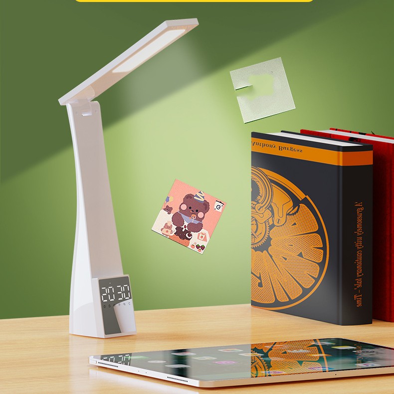 Mirror Clock Alarm Clock Audio Student Desktop Multifunctional Desk Lamp