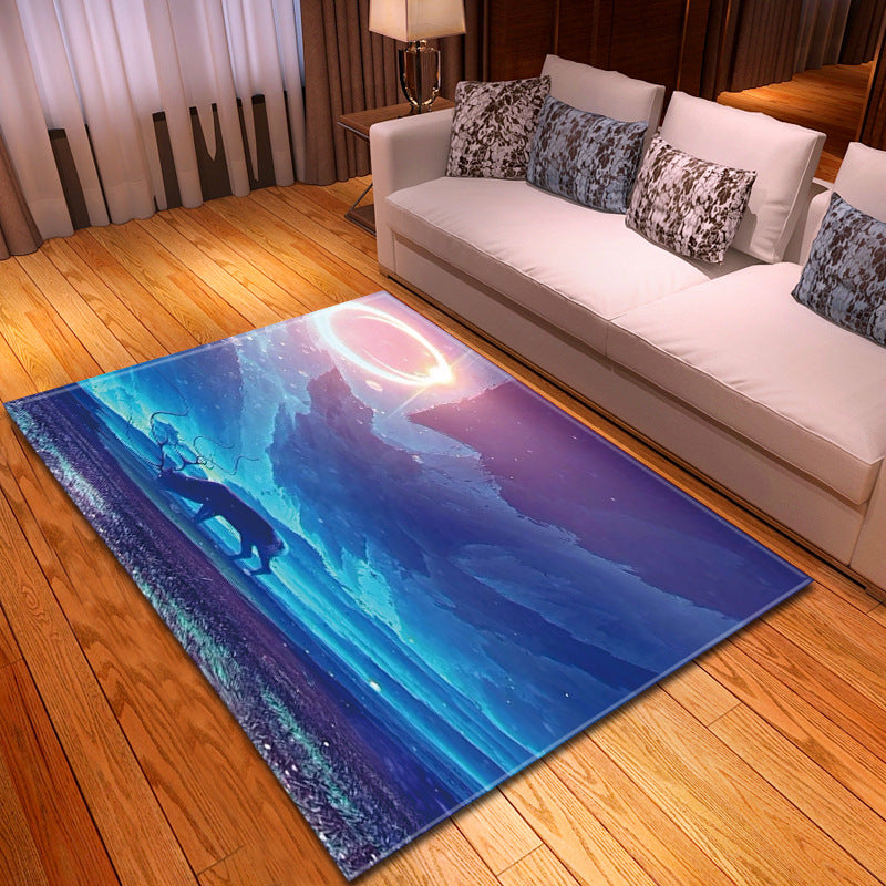 Home Decor Animal Deer Large Carpet Non-slip Mat