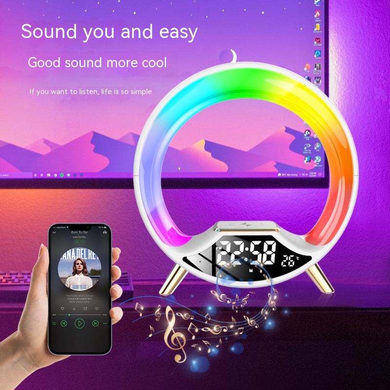 Three In One Wireless Charging Multifunctional Bluetooth Speaker Night Light