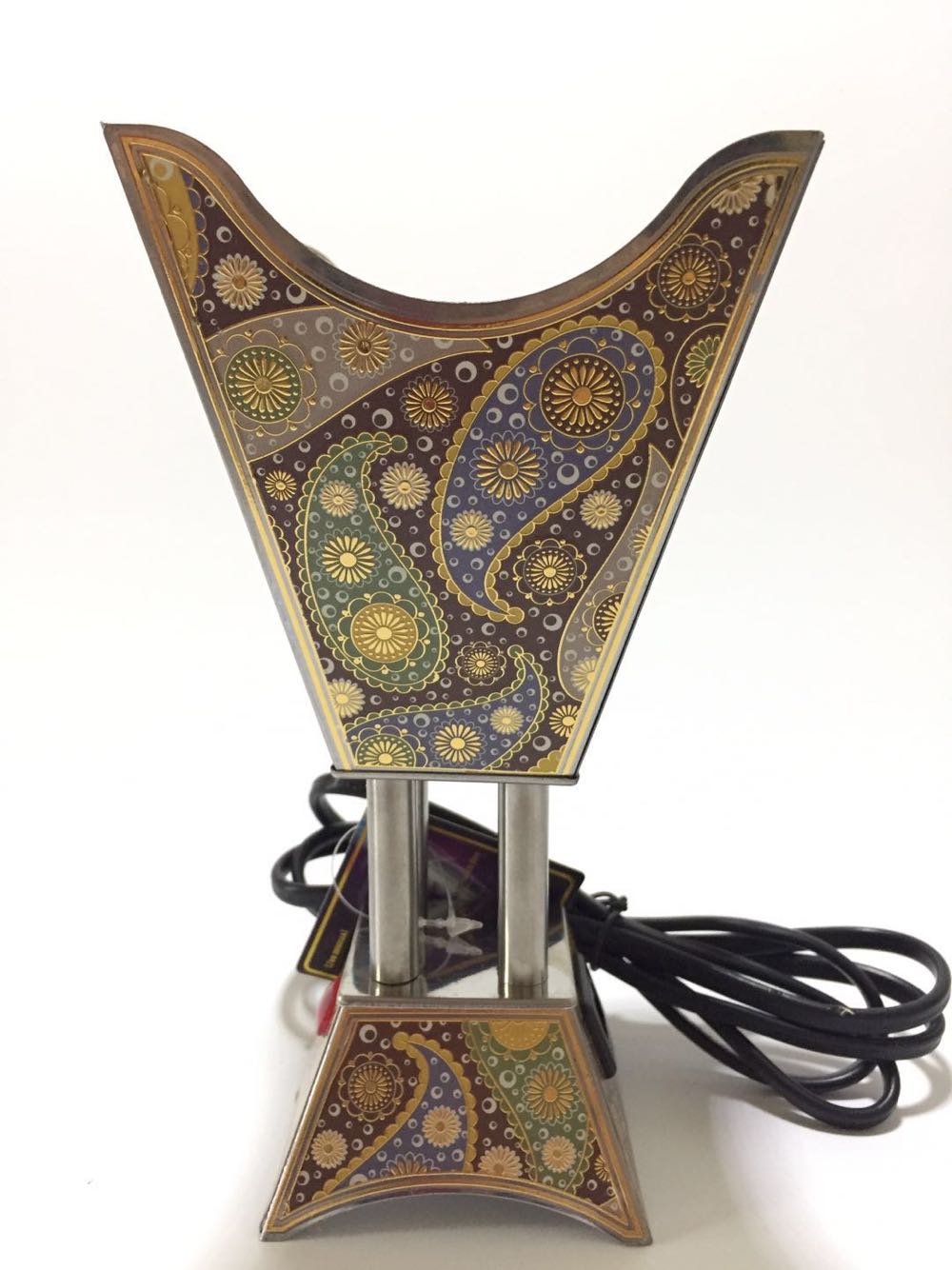 220V Incense Burner Arabian Islamic Style Mini Electric  Burner Incense Bakhoor  Square Pearl incense Electric Metal Positive