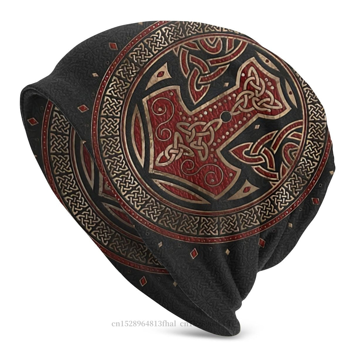 Knit Hat Viking Outdoor Beanie Caps For Men Women Tree With Triquetra Skullies Beanies Ski Caps Cotton Bonnet Hats